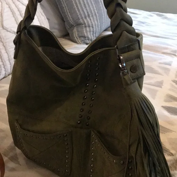 Steve Madden Olive Green Hobo Bag - Picture 2 of 4